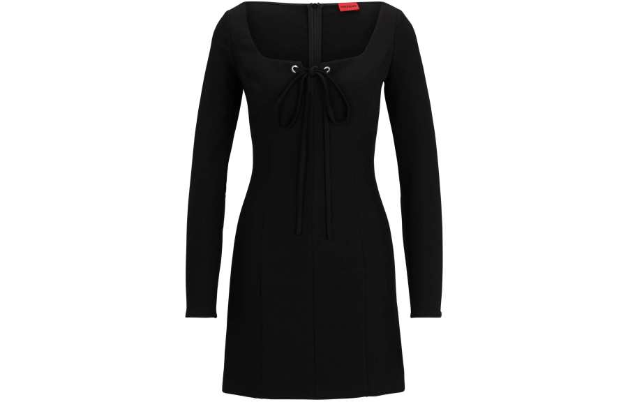 HUGO BOSS Hugo Lace front Long sleeve Minidress