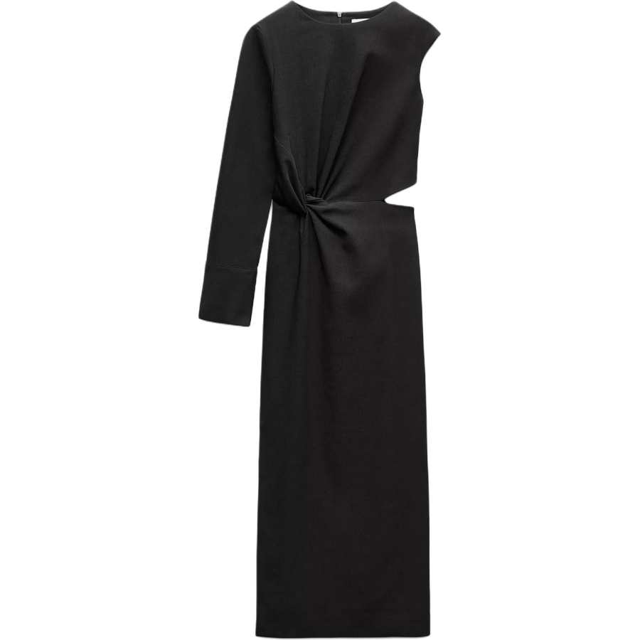 ZARA ZW Long Sleeved Dress Women's Black
