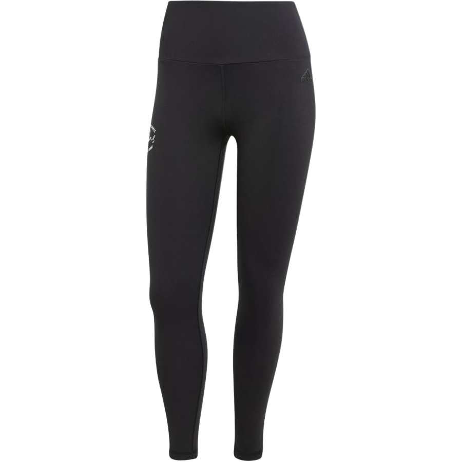 Adidas Adidas Women's Signature Graphic Print High Waisted 7/8 Leggings Black