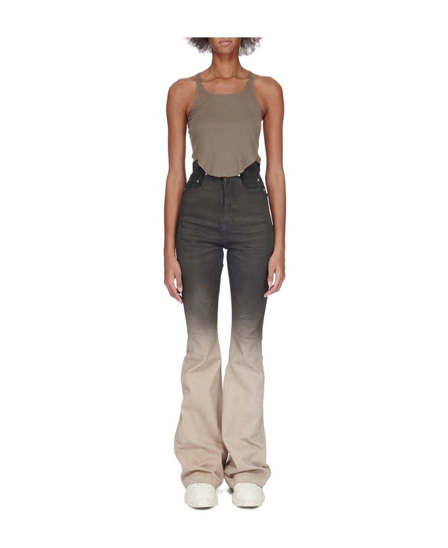 Rick Owens DRKSHDW FW23 Jeans Women's Black Gradient