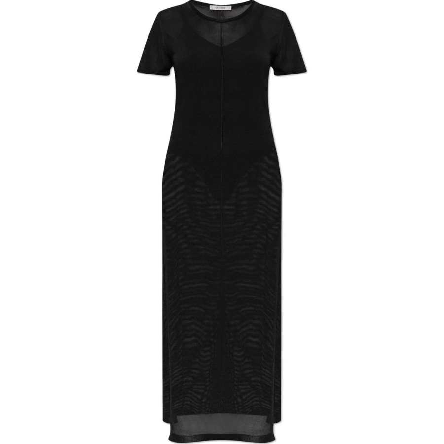 Lemaire Round Neck Side Slit Maxi Dress