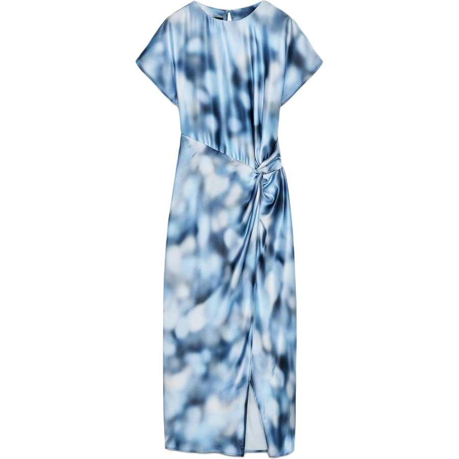 ZARA Short Sleeved Dress Women's Blue