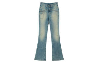 RUNTOTHEFUTURE Jeans Women's Vintage Blue Moderate Flared Pants