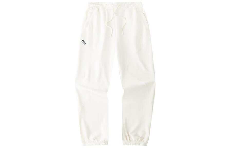 Anta Life Collection Knitted Sweatpants Women's Tidal Cloud White