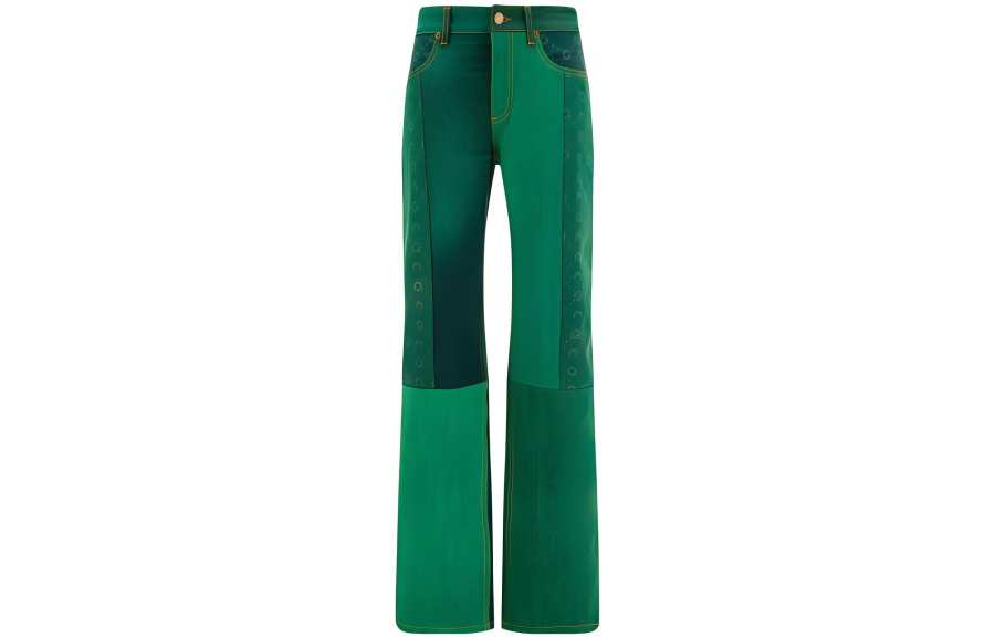 Marine Serre Moonogram straight-leg jeans