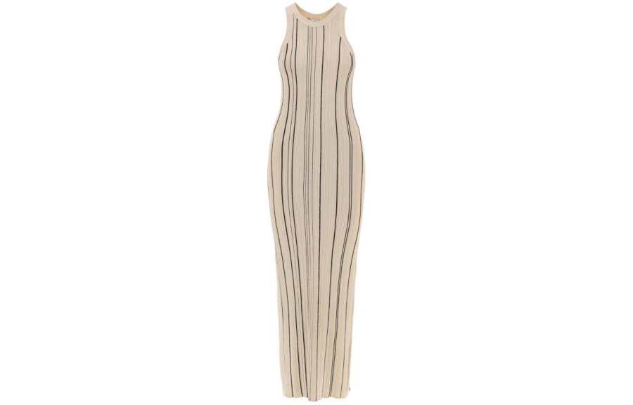 TOTEME Totême Cable Knit Striped Leeveless Dress