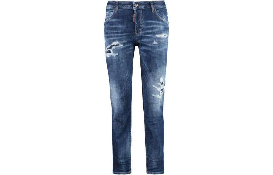 DSQUARED 2 Dsquared2 Mid Rise Distressed Skinny Jeans