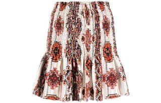 IRO NIGHT Casual Short Skirts Women's Brown Short Skirt