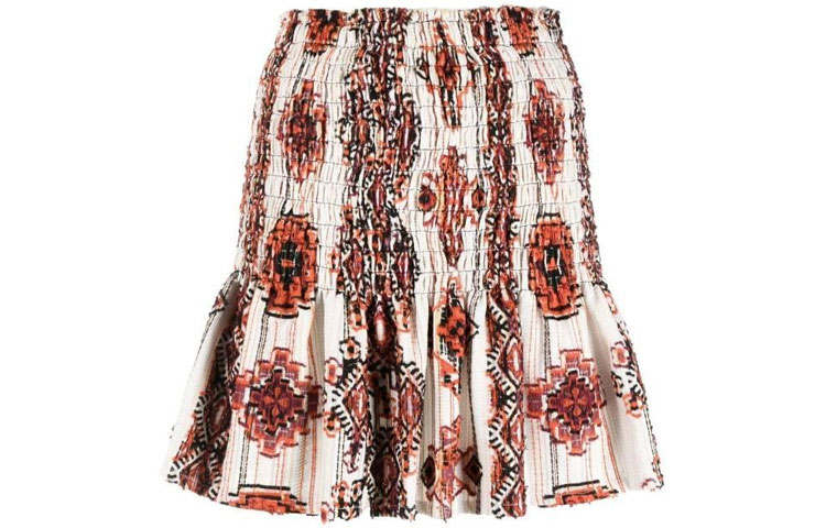 IRO NIGHT Casual Short Skirts Women's Brown Short Skirt