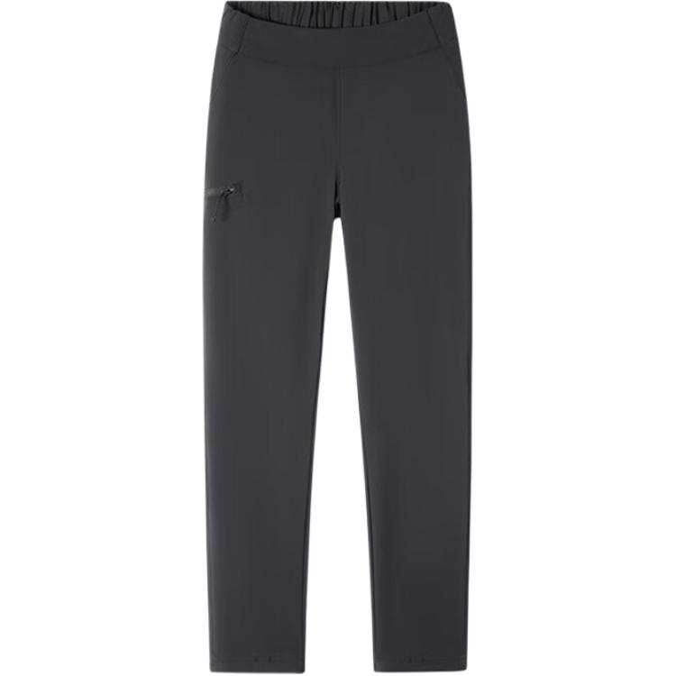 Columbia Hiking Water Repellent Lining Fleece Lined Thermal Straight Fit Windbreaker Pants Women's Black
