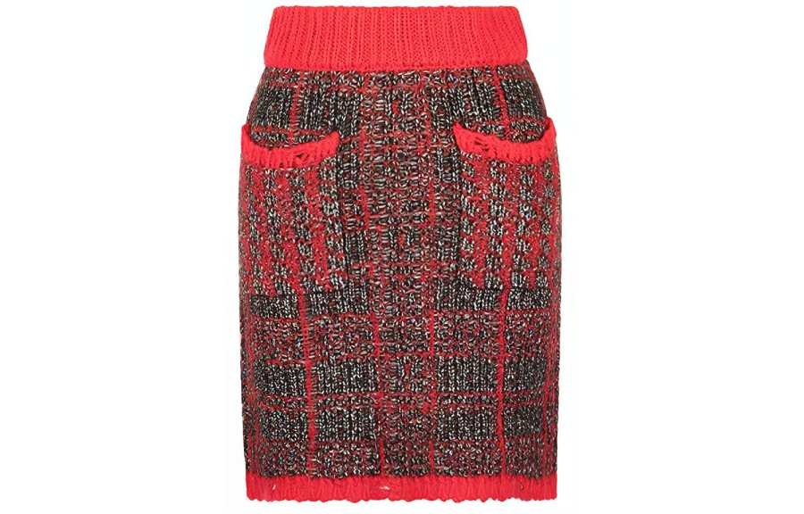 PINKO Casual Short Skirts Women's Red Moderate Short Bodycon Skirt