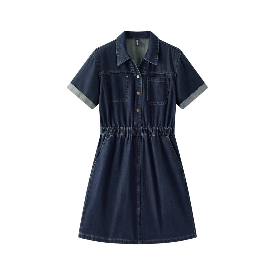 Semir Short Sleeved Dress Women's Dark Blue