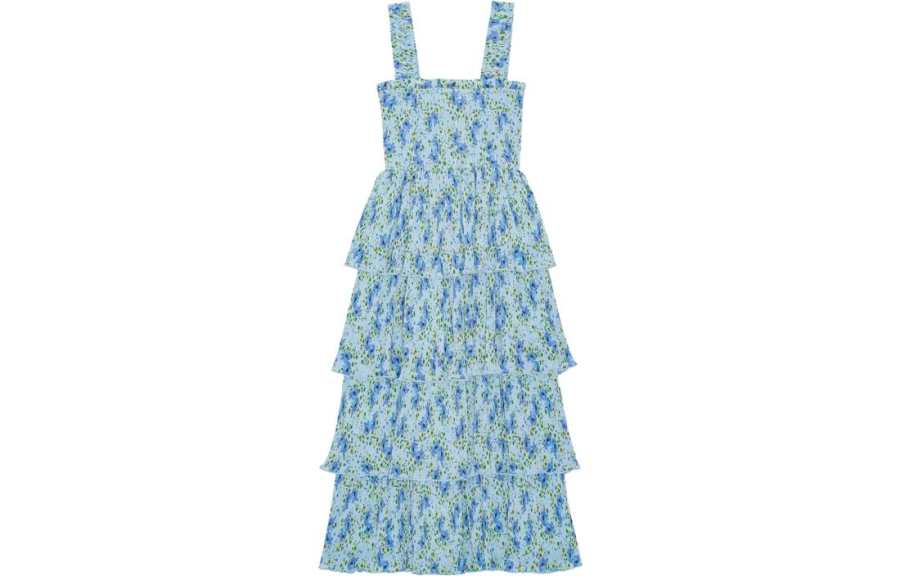 GANNI Slip Dress Women's Ice Water