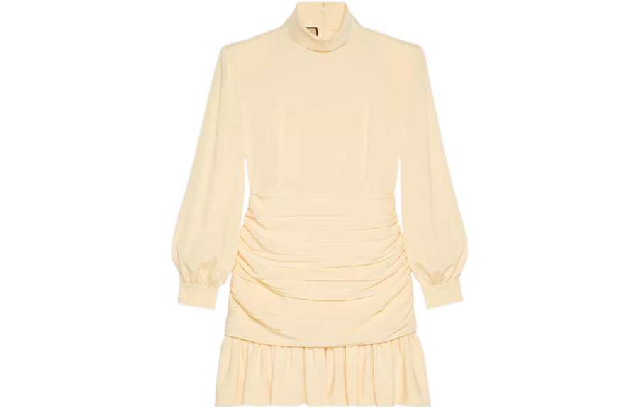 GUCCI 【Previous Season】high-neck ruched mini dress
