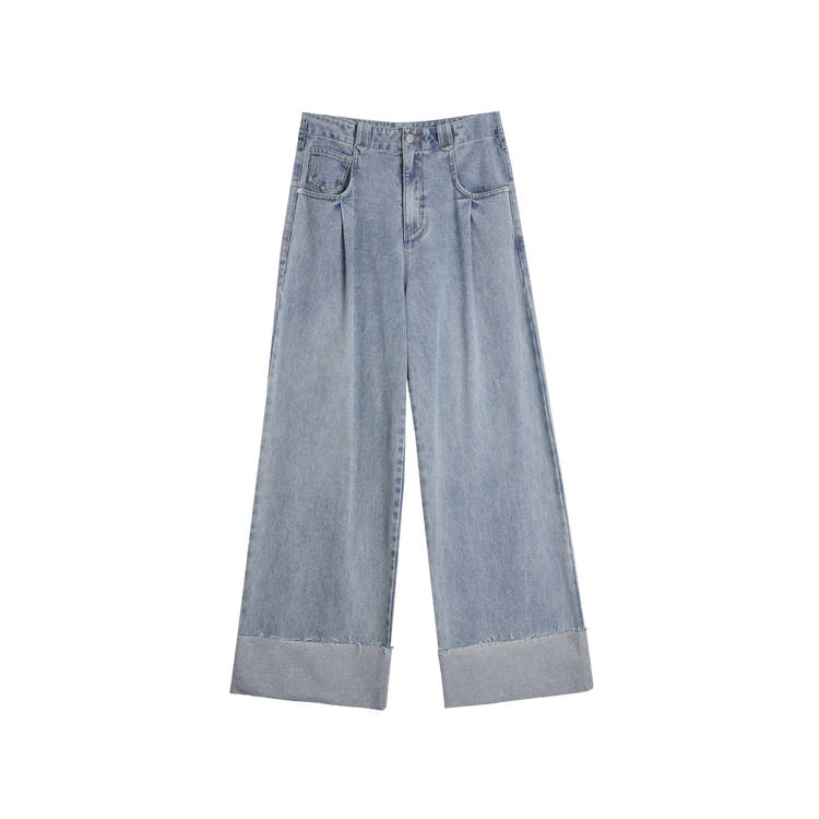 ELLE Jeans Women's Moderate Wide Leg Pants
