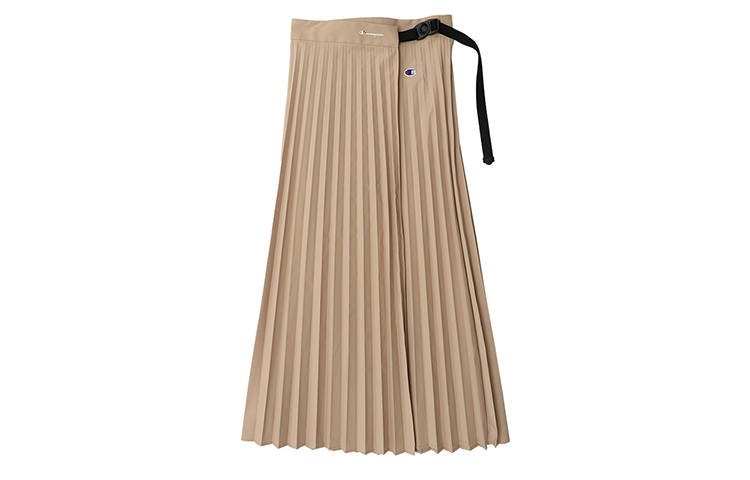 Champion Pleated Long Skirt Japan Version Khaki Gift Recommendation