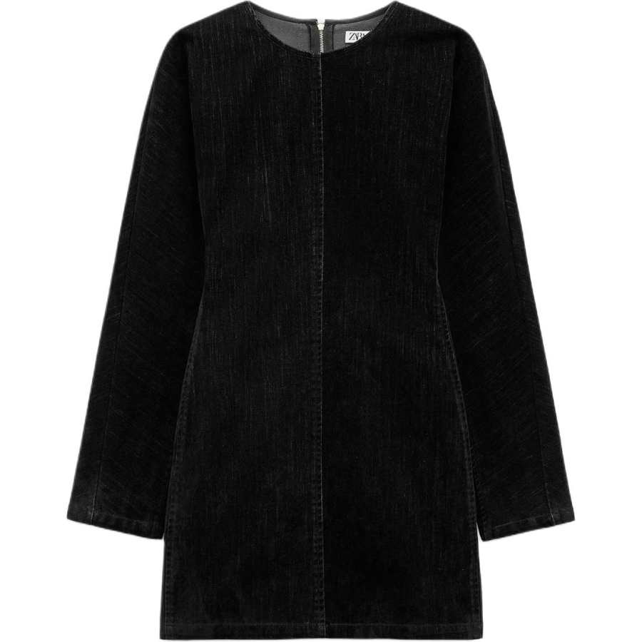 ZARA Trf Long Sleeved Dress Women's Black