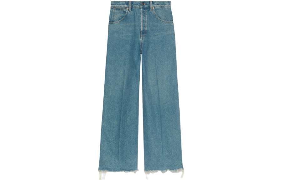 GUCCI Denim GUCCI Label Pants Blue