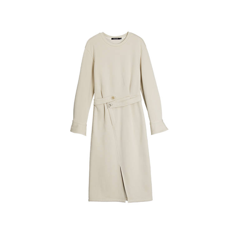 ELLE Long Sleeved Dress Women's Apricot