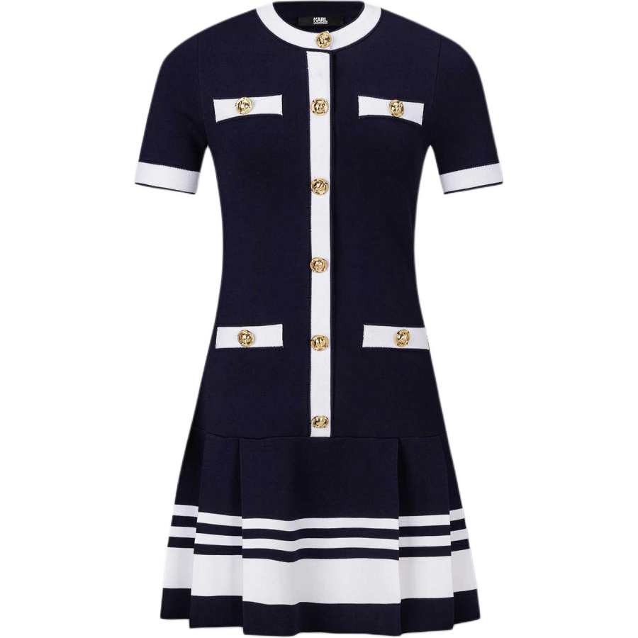 KARL LAGERFELD / Karl Lagerfeld Jeans Short Sleeved Dress Women's Navy Blue