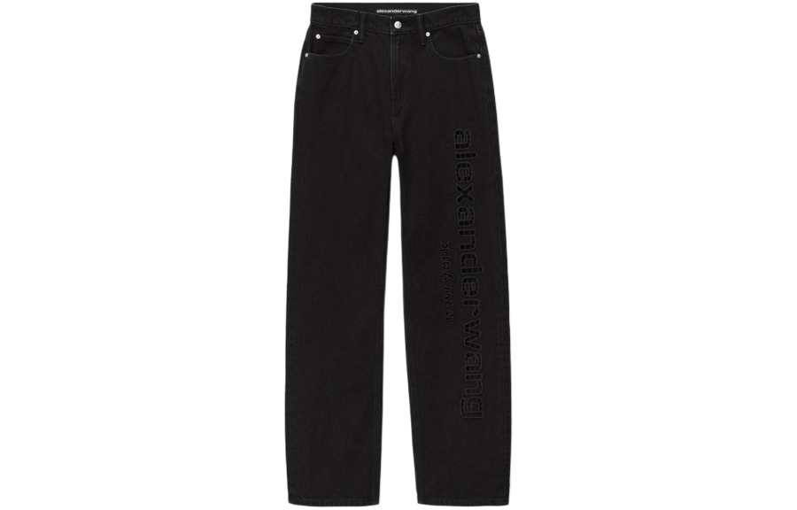 Alexander Wang Ez Embroidered Straight leg Trousers
