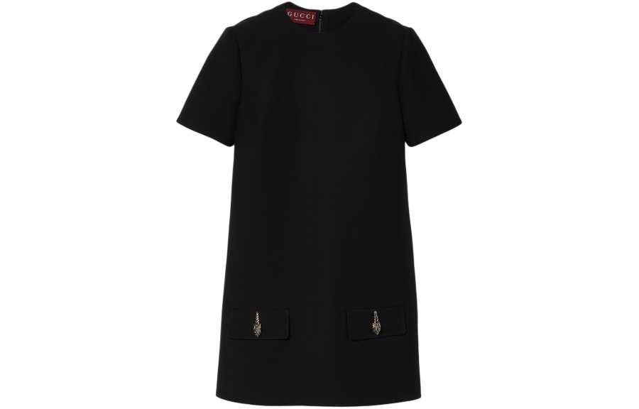 GUCCI Tiger Head Detail Mini Dress