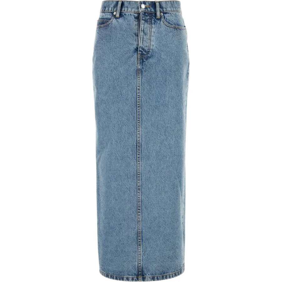 Alexander Wang Rear Slit Denim Skirt