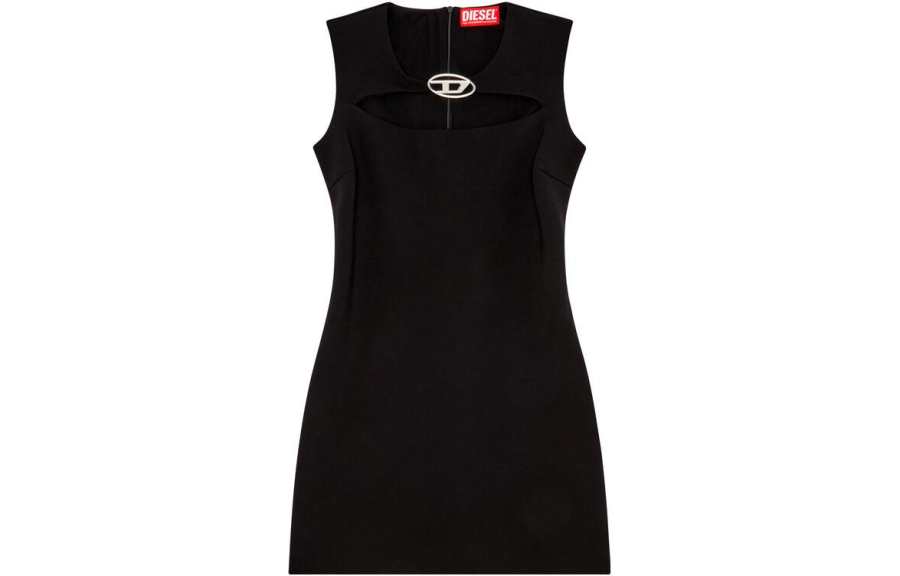 DIESEL DIESEL D Reams Logo plaque Minidress