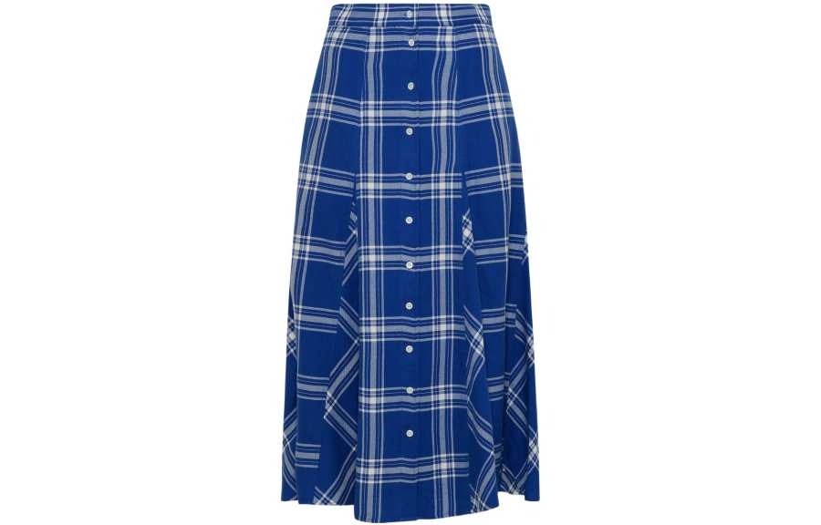Polo Ralph Lauren check-print midi skirt
