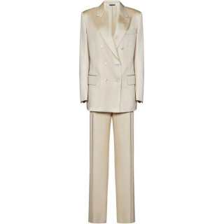 TOM FORD Double Breasted Satin Blazer
