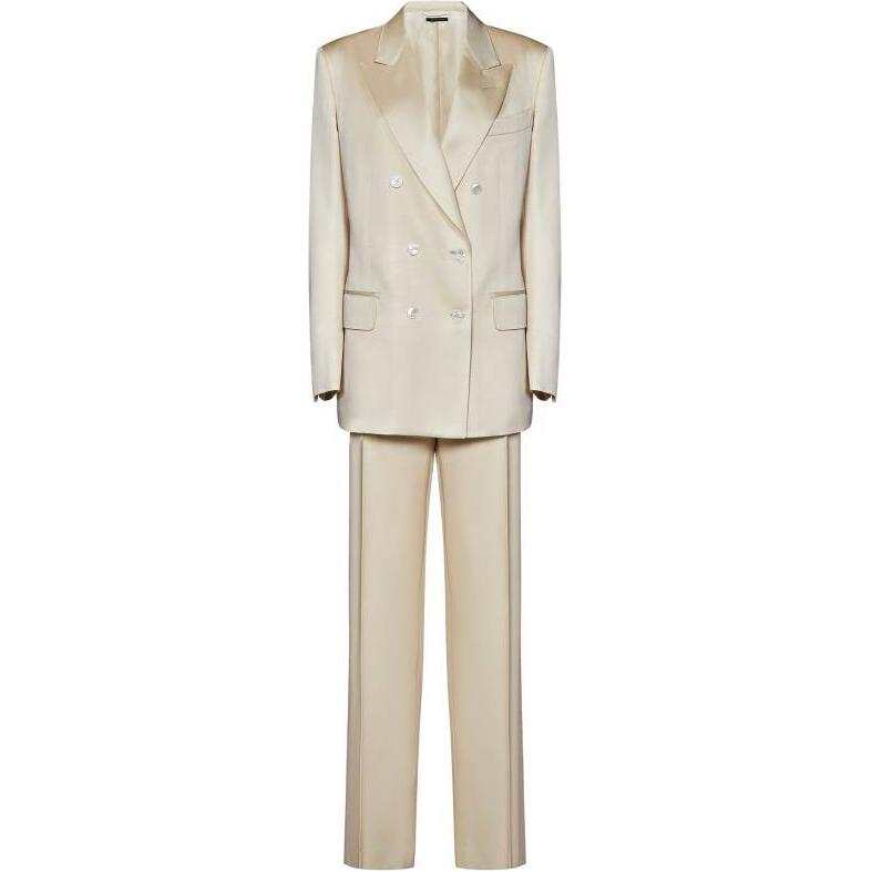 TOM FORD Double Breasted Satin Blazer