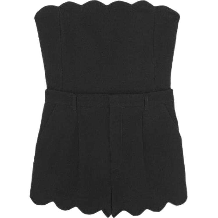 SAINT LAURENT SAINT LAURENT Bustier Button Detailed Playsuit