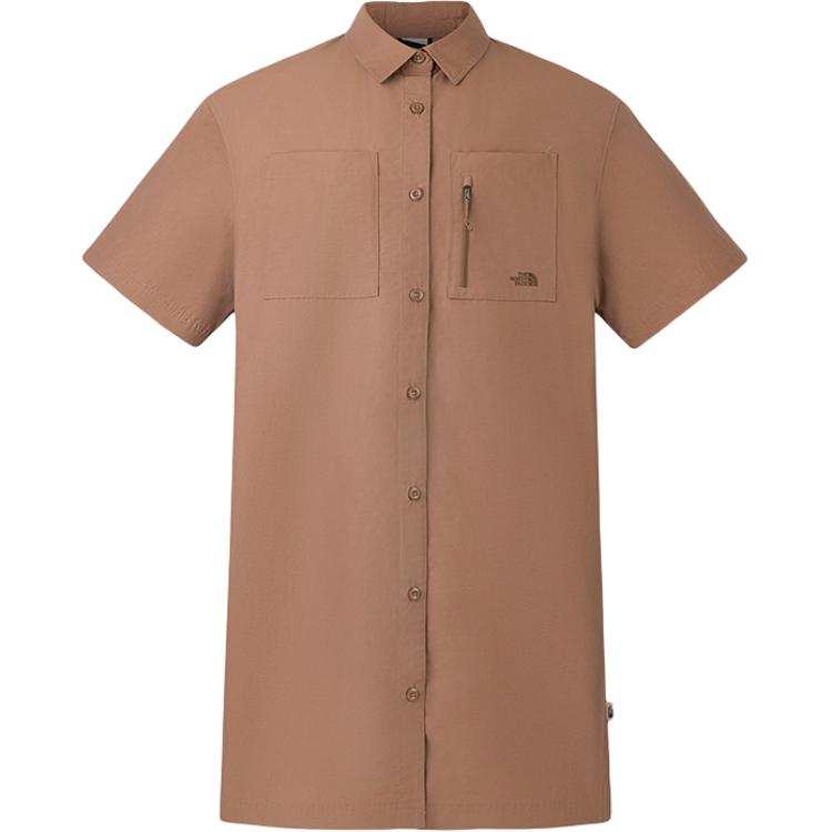 THE NORTH FACE Urban Exploration SS25 Short Sleeved Dress Women's 6IH/Latte Brown