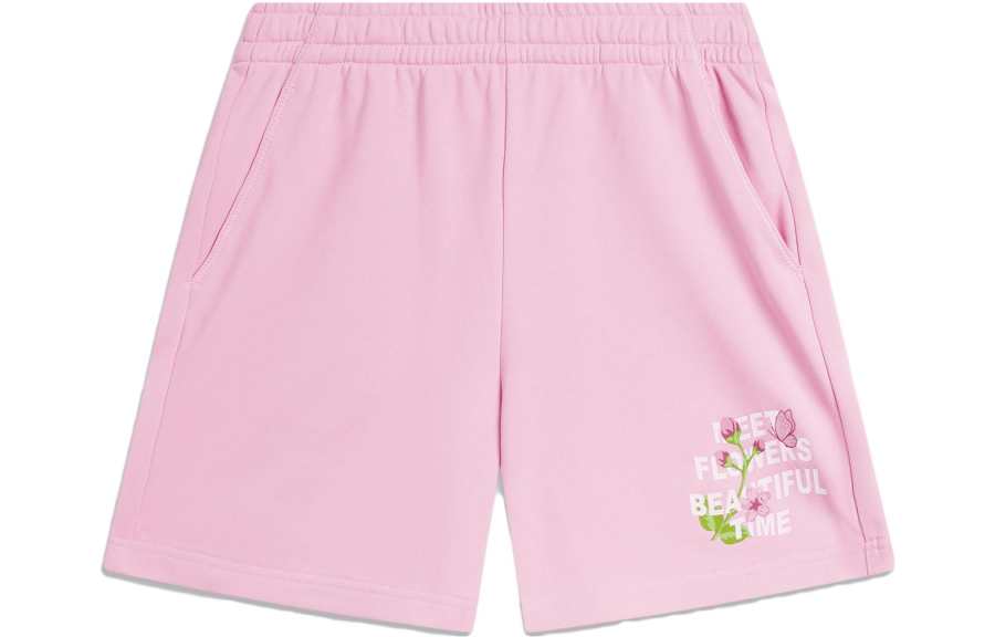 Li-Ning Li Ning Sports Fashion Collection Casual Shorts Women's Sheer Pink
