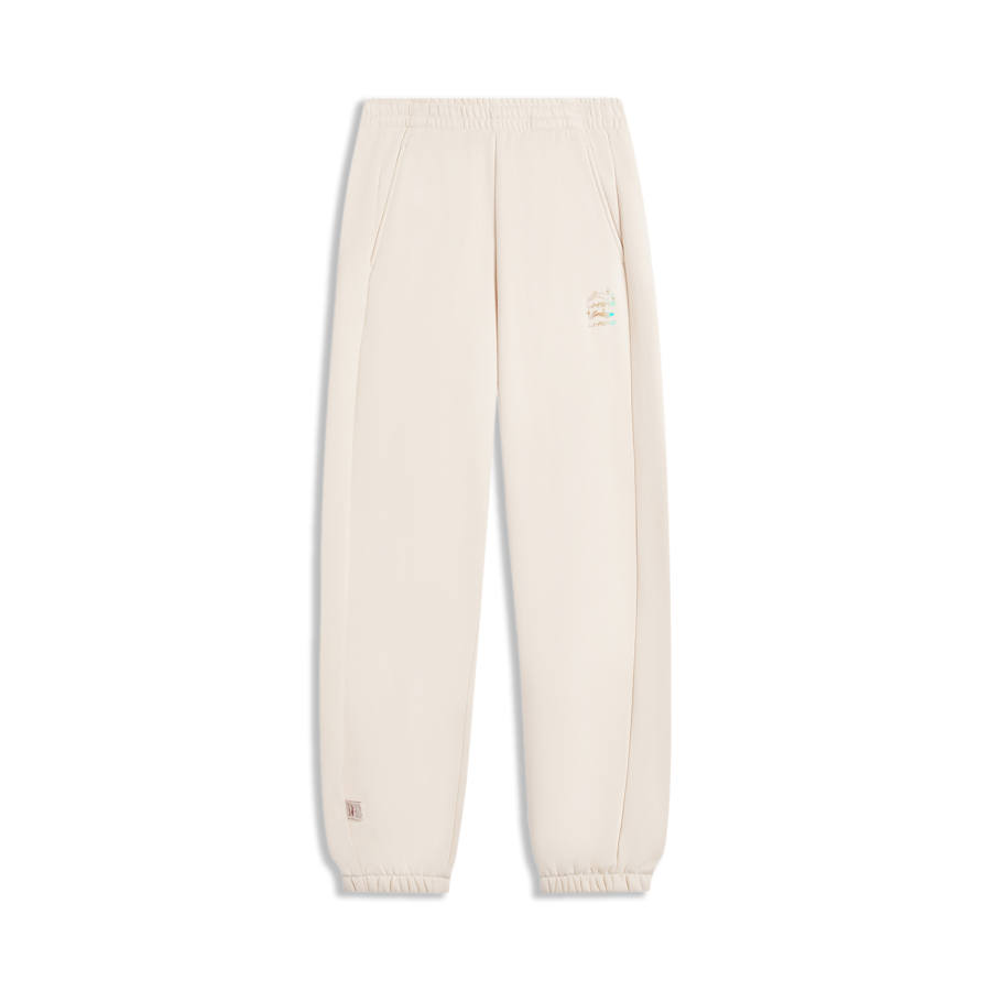 Li-Ning Li Ning Sports Life Collection Knitted Sweatpants Women's Swan White R