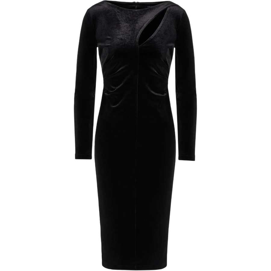 ARMANI EXCHANGE FW24 Long Sleeved Dress Women's Black