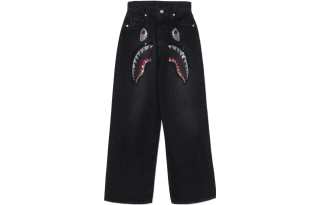 A BATHING APE Jeans Women's Moderate Straight Fit Pants