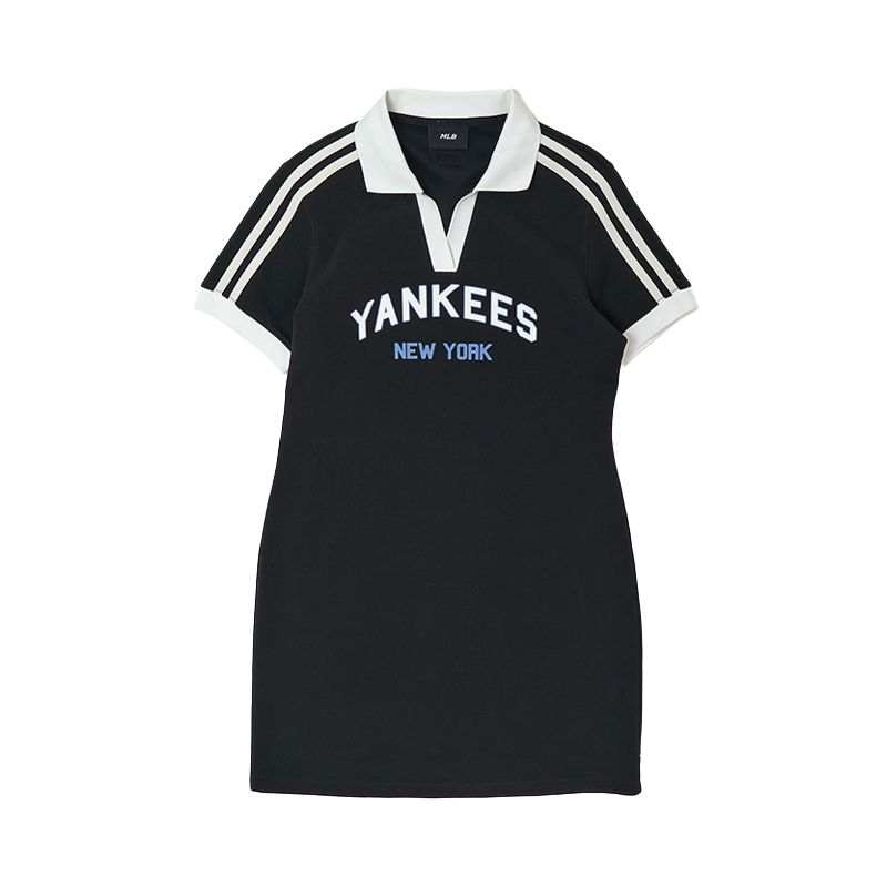 MLB New York Yankees Short Sleeved Dress Women's Black