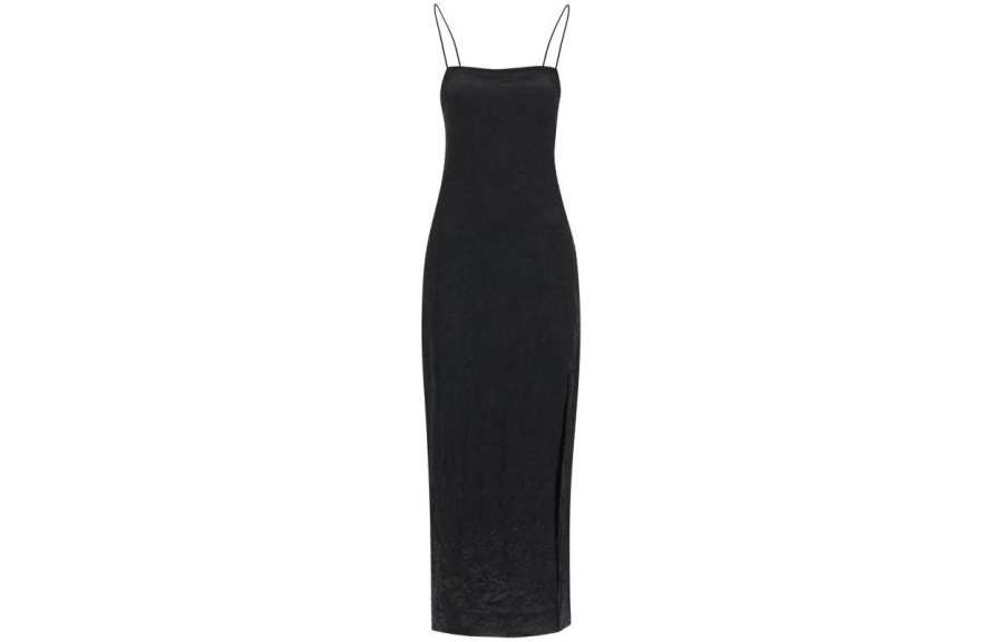 GANNI Spaghetti Strap Maxi Dress