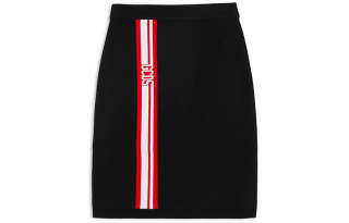 GCDS Casual Short Skirts Women's Black Moderate Short Bodycon Skirt