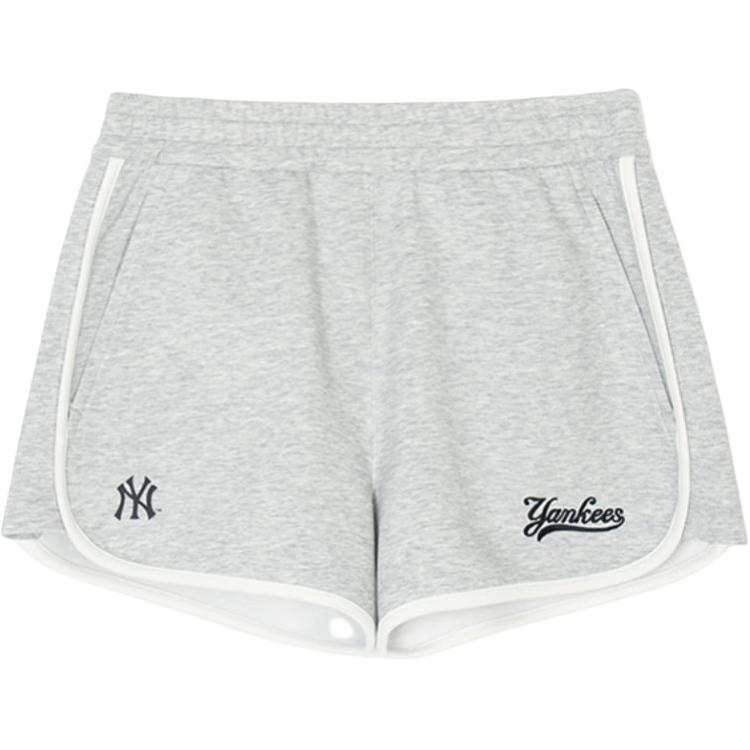 MLB New York Yankees Casual Shorts Women's Heather Gray