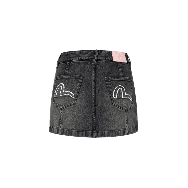 EVISU Casual Shorts Women's Denim Black Moderate