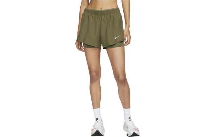 Nike Nike 10K Casual Shorts Women's Olive Green