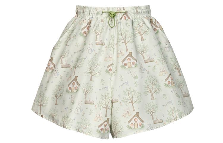 SNBL Casual Shorts Women's Green Moderate