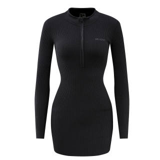 ORIASTAR Long Sleeved Dress Women's Black
