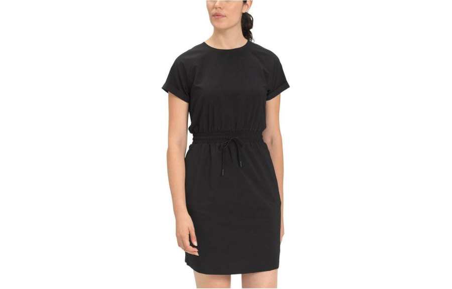 THE NORTH FACE NEVER STOP DRESS Short Sleeved Dress Women's Black