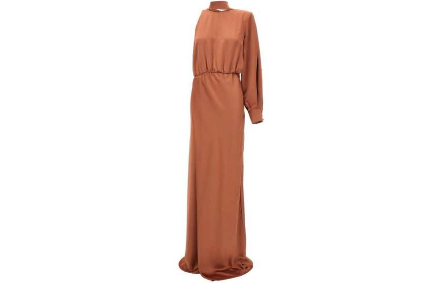 PINKO Ansonica Satin Maxi Dress
