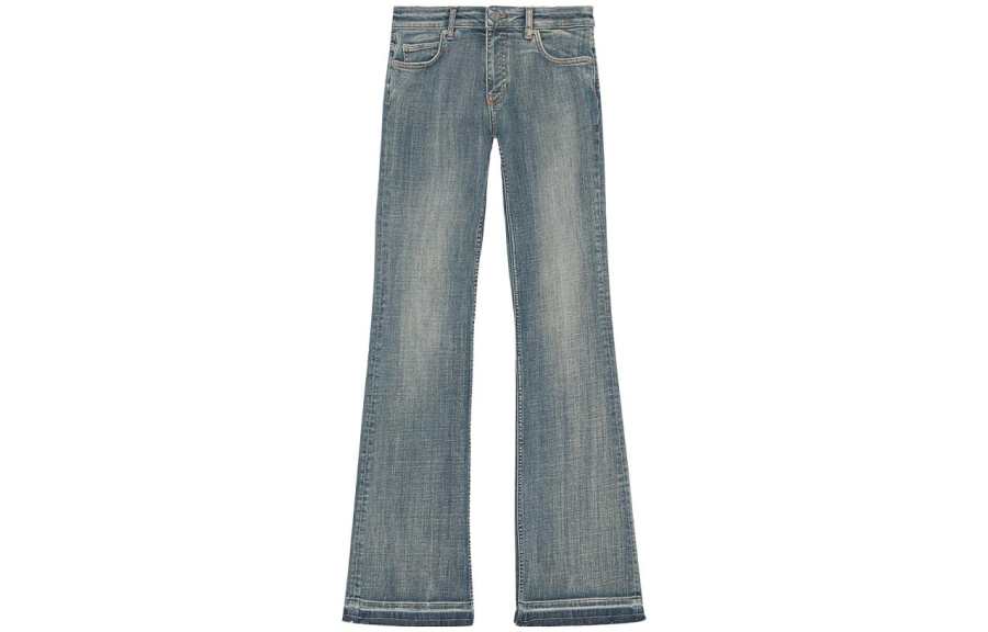 GANNI GANNI Logo Patch Flared Jeans