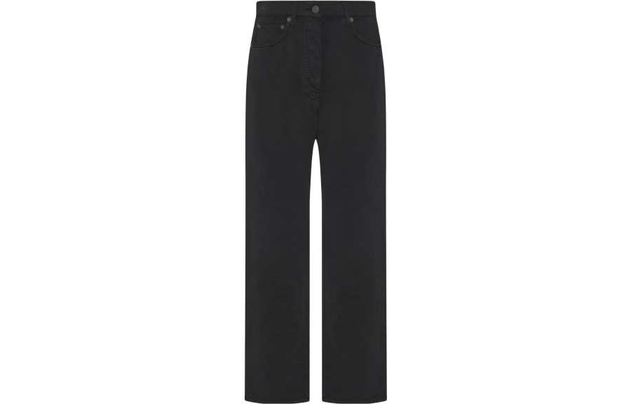THE ROW Jeans Women's Black Moderate Straight Fit Pants