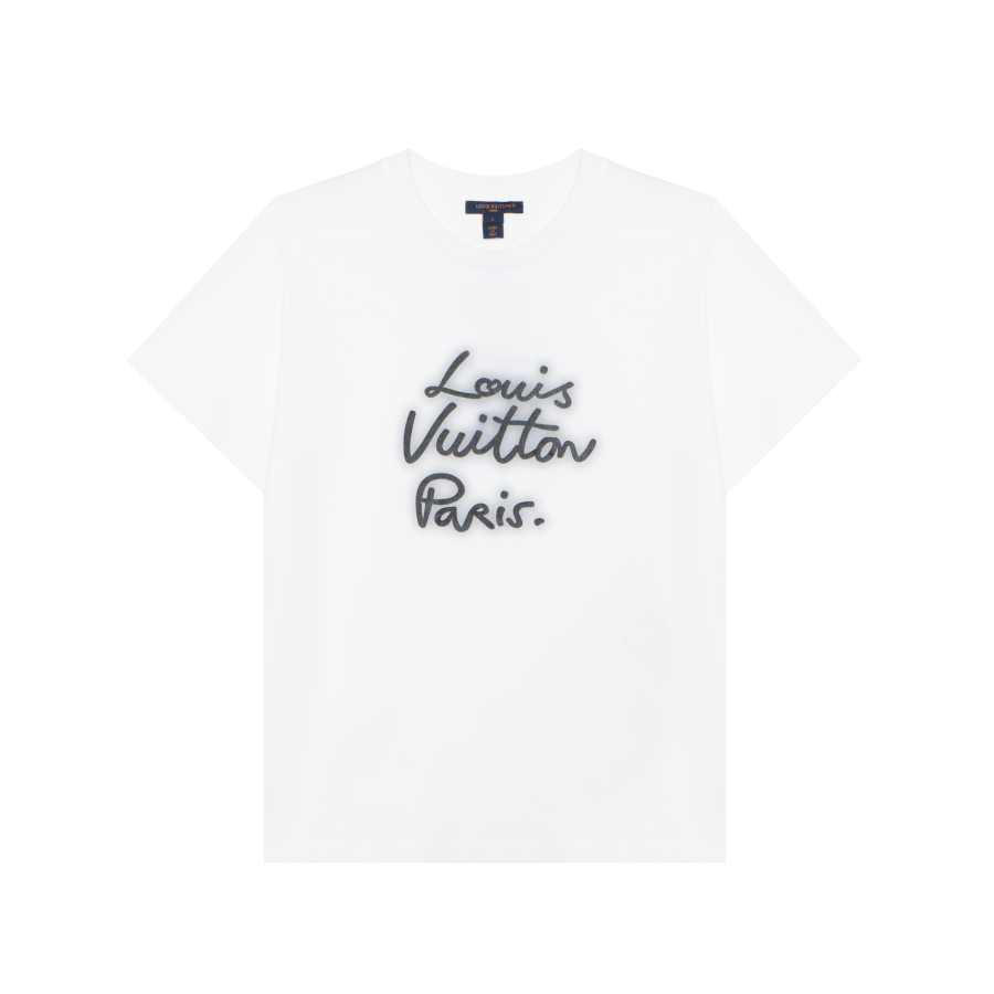 LOUIS VUITTON T Shirt Women's White Classic Straight Body